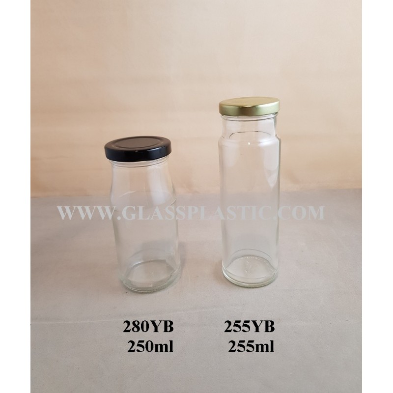 Wide Mouth Round Glass Bottle – 250ml