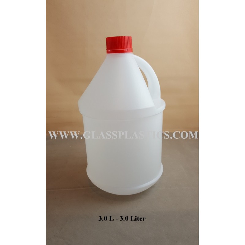 Round HDPE Container: 3.0 Liter