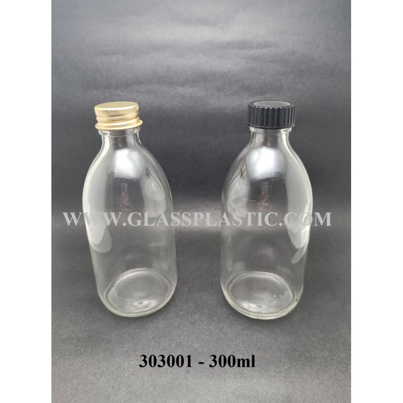 Clear Syrup Bottle – 300ml