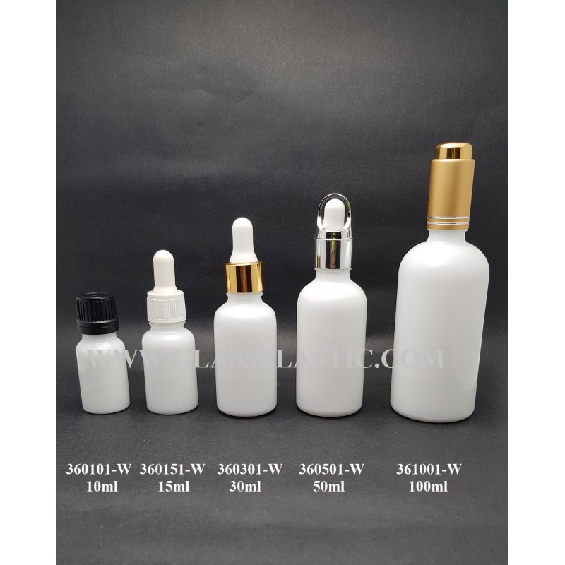 Essential Bottle  – Porcelain White: 10ml ~ 100ml