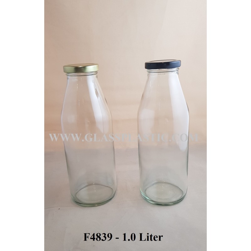 Wide Mouth Round Glass Bottle – 1.0 Liter