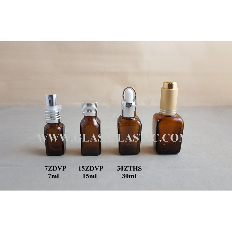 Square Essential Bottle : 7ml, 15ml, 30ml