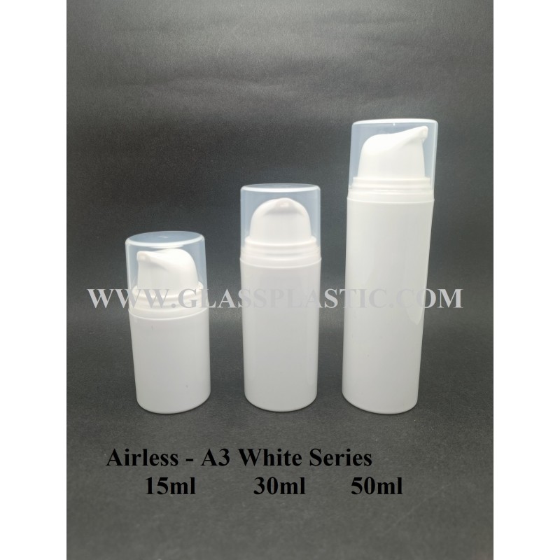 Airless Pump Bottle – 15ml , 30ml , 50ml (A3 Series)