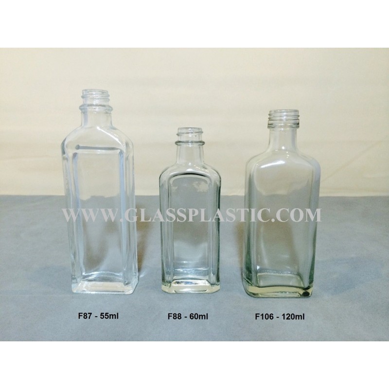 Traditional Square Glass Bottle