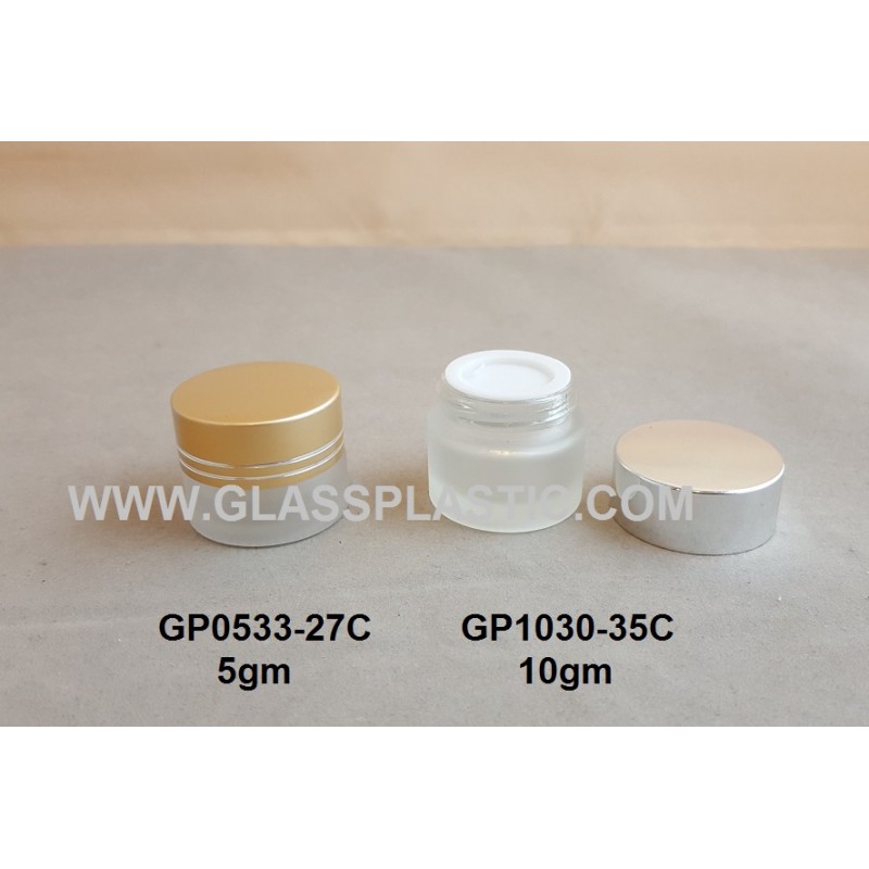 Cosmetic Glass  Jar – 5gm & 10gm