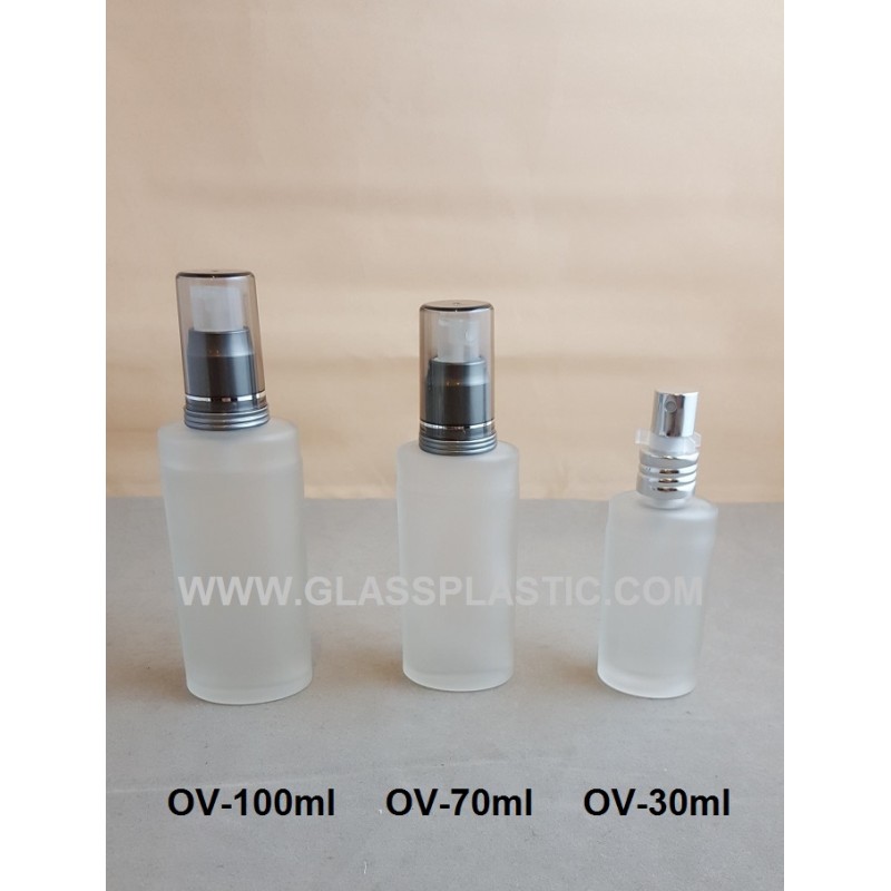 Cosmetic Glass Bottle – Oval Shape