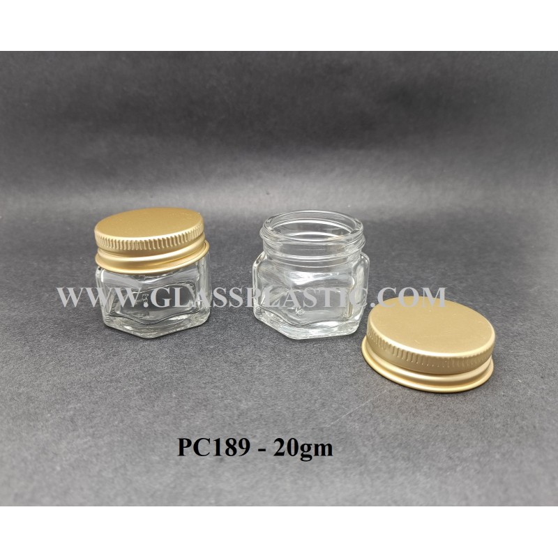 Hexagon Ointment Jar – 20gm