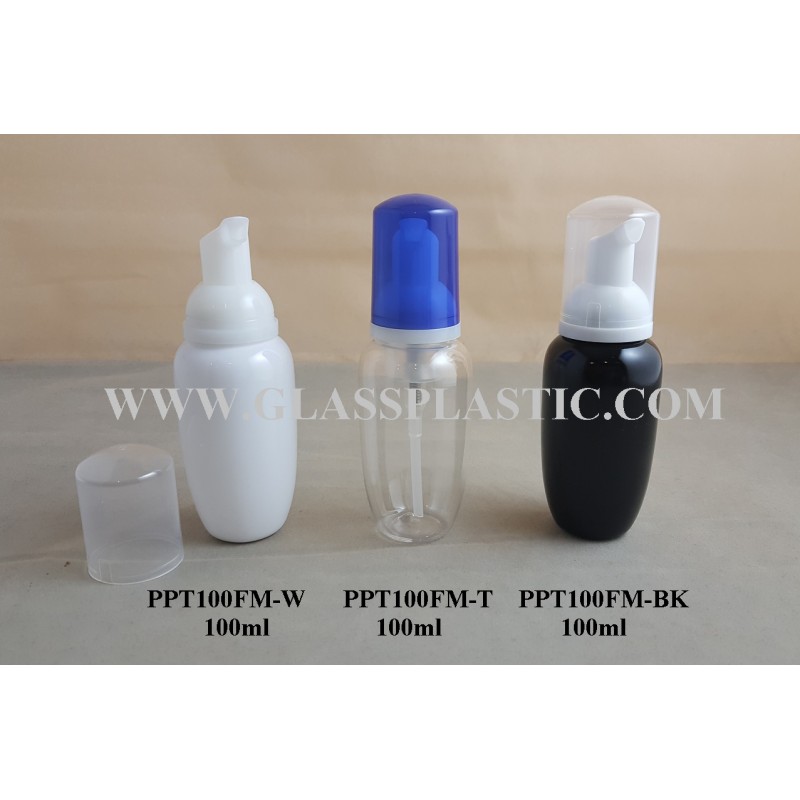 Foam Pump PET Bottle: 100ml Oval Shape