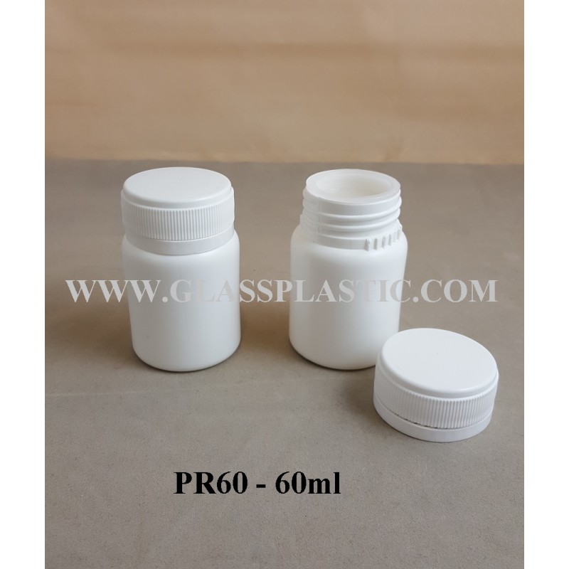 Plastic Tablet Bottle – 60ml