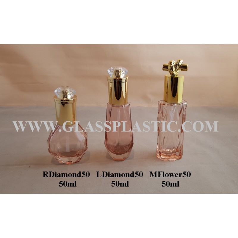 Diamond Shape Glass Spray Bottle – 50ml