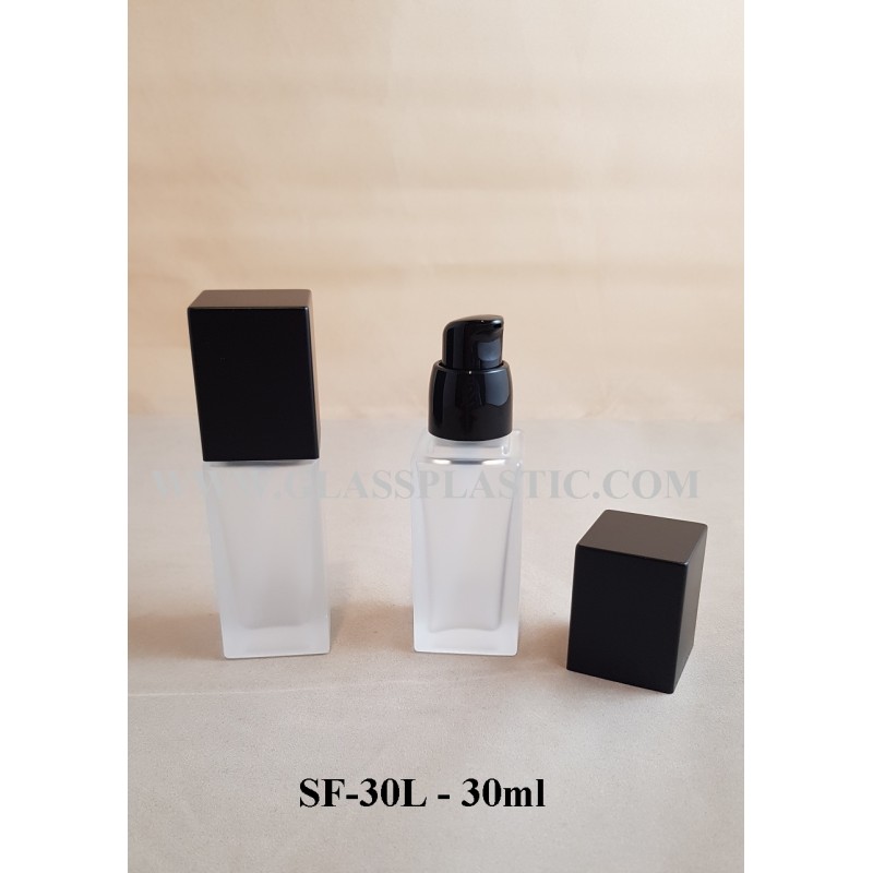 30ml Cosmetic Square Glass Bottle