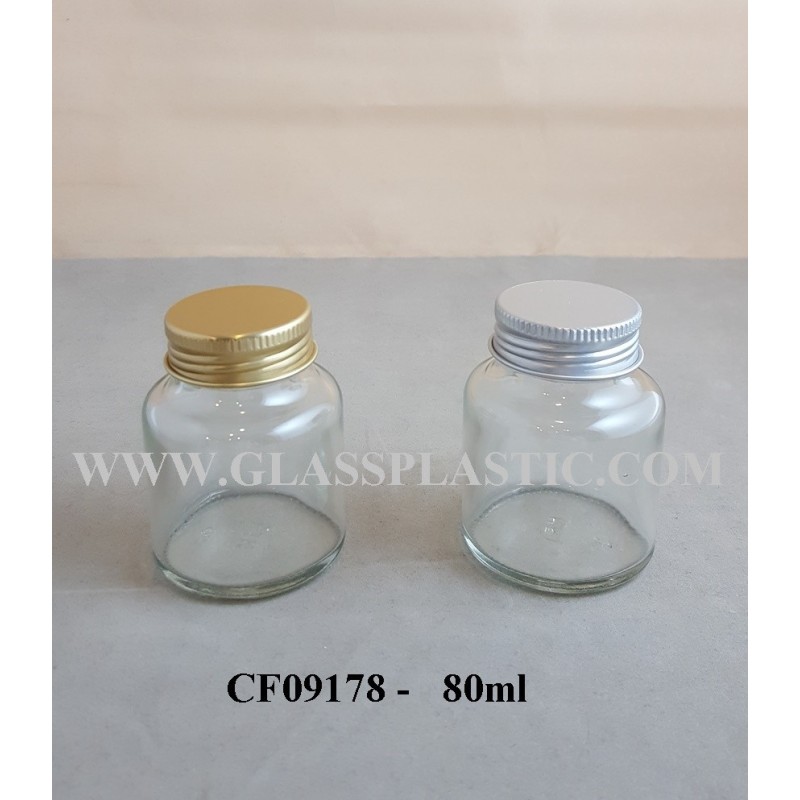 80ml Round Glass Bottle : CF09178